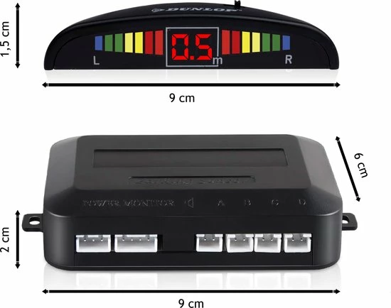 Dunlop Parkeersensoren - 12 Volt - 78dB - Met Obstakel-Indicator En 4 Sensoren 4 Dunlop Parkeersensoren - 12 Volt - 78dB - Met Obstakel-Indicator En 4 Sensoren - Image 2