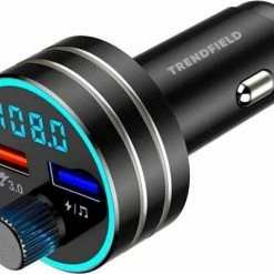 Trendfield FM Transmitter Bluetooth 5.0 - Carkit USB 3.0 Fast Charge - Auto Accessoires - Beluister Draadloos Muziek Via Spotify Of Youtube