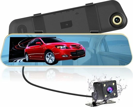 TechU? Dashcam Voor En Achter Camera ? M30 Zwart ? 4.3? Scherm & 12? Spiegel ? G-sensor ? Bewegingssensor ? Loop Recording ? Nachtvisie ? 150? Wijdhoeklens ? Incl. Achteruitrijcamera - Voor Auto 3 TechU? Dashcam Voor En Achter Camera ? M30 Zwart ? 4.3? Scherm & 12? Spiegel ? G-sensor ? Bewegingssensor ? Loop Recording ? Nachtvisie ? 150? Wijdhoeklens ? Incl. Achteruitrijcamera - Voor Auto