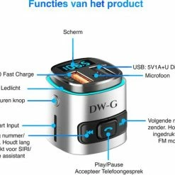 DW-G Bluetooth FM Transmitter - Auto Lader - Carkit - Handsfree - MP3 - USB - SD Kaart - Snel Lader - Bluetooth Audio Receiver 18 DW-G Bluetooth FM Transmitter - Auto Lader - Carkit - Handsfree - MP3 - USB - SD Kaart - Snel Lader - Bluetooth Audio Receiver -70Mai SHOP 550x446