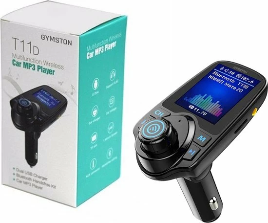 Gymston FM Transmitter Carkit Met Bluetooth T11D / Draadloze Carkit / MP3 Speler Mobiel / Handsfree Bellen In De Auto / AUX Input / Lader / USB Flash Drive / Muziek / Audio / Bluetooth / SD Kaart / Carkit Adapter 6 Gymston FM Transmitter Carkit Met Bluetooth T11D / Draadloze Carkit / MP3 Speler Mobiel / Handsfree Bellen In De Auto / AUX Input / Lader / USB Flash Drive / Muziek / Audio / Bluetooth / SD Kaart / Carkit Adapter - Image 4