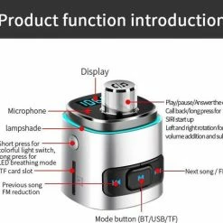 Opline Bluetooth FM Transmitter - Auto Lader - Carkit - Handsfree - MP3 - USB - SD Kaart - Snel Lader - Bluetooth Audio Receiver -70Mai SHOP 550x459 1
