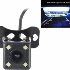 Merkloos 720 ? 540 Effectieve Pixel PAL 50 HZ / NTSC 60 HZ CMOS II Waterdichte Universele Auto Achteruitrijcamera Backup Camera Met 4 LED Lamp, DC 12V, Draadlengte: 4 M