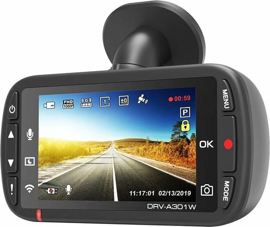 Kenwood Audio Kenwood DRV-A301W - 16GB Full HD DashCam Met Ge?ntegreerde 2.7" LCD, Wireless Link, GPS & G-sensor 5 Kenwood Audio Kenwood DRV-A301W - 16GB Full HD DashCam Met Ge?ntegreerde 2.7" LCD, Wireless Link, GPS & G-sensor - Image 3