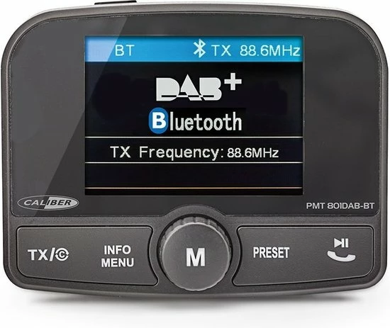 Caliber FM Transmitter Met DAB+ En Carkit Zwart (PMT801DAB-BT-) 8 Caliber FM Transmitter Met DAB+ En Carkit Zwart (PMT801DAB-BT-) - Image 6