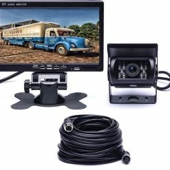 BrandWay Bedrade Achteruitrijcamera Set Met 7 Inch Scherm - Achteruitrij Camera Bedraad Voor Auto - Camper - Caravan - Vrachtwagen - Landbouw
