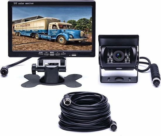 BrandWay Bedrade Achteruitrijcamera Set Met 7 Inch Scherm - Achteruitrij Camera Bedraad Voor Auto - Camper - Caravan - Vrachtwagen - Landbouw 3 BrandWay Bedrade Achteruitrijcamera Set Met 7 Inch Scherm - Achteruitrij Camera Bedraad Voor Auto - Camper - Caravan - Vrachtwagen - Landbouw