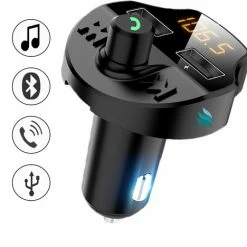 TibaGoods Auto FM Transmitter - Bluetooth - Handsfree Bellen - USB - Carkit - Audio Receiver - Oplaadfunctie - Auto Accessoires