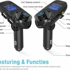 Athletix? Bluetooth FM Transmitter Auto / FM Transmitter Draadloze Bluetooth Carkit / MP3 Speler/ Handsfree Bellen In De Auto / USB Lader / Radio / TF/SD Kaart Poort / AUX Input / 2 USB Poorten / USB Oplader / Audio / Radio / SD/TF Kaart / T11 -70Mai SHOP 550x468 6