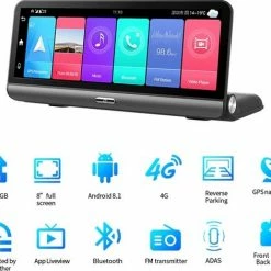 DrPhone DC10 Smart Dashcam 8 Inch Full Touch IPS-scherm - 4G - Achteruitrijcamera - Android 8.1 Met WiFi/GPS/Navi/ADAS/Dual Lens/1080P/180 Graden Vouwbaar - Parkeerstand Camera -70Mai SHOP 550x471 8