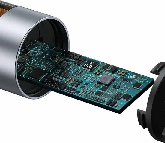 Baseus Bluetooth 5.0 FM Transmitter - 2x USB 3A - 18W Fast Charging Compatible Zilver 8 Baseus Bluetooth 5.0 FM Transmitter - 2x USB 3A - 18W Fast Charging Compatible Zilver - Image 6