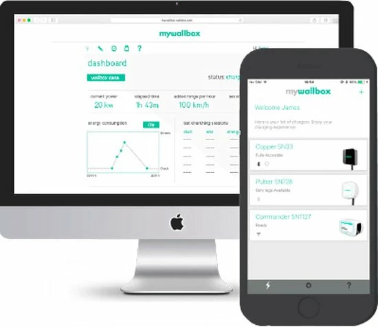 Wallbox Pulsar Plus Laadstation - 1 Of 3-fase - 7.4 Of 11 KW Of 22 KW + Kabel 9 Wallbox Pulsar Plus Laadstation - 1 Of 3-fase - 7.4 Of 11 KW Of 22 KW + Kabel - Image 7
