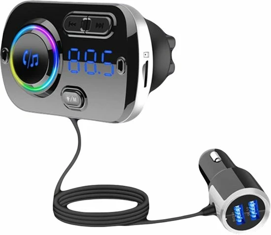 Snelle autolader met Bluetooth, FM-radio en handsfree bellen -USB 5 GSMSCHERM Kapot ? Snelle Autolader Met Bluetooth, FM-radio En Handsfree Bellen -USB 5 -70Mai SHOP 550x477 4