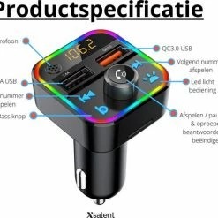 Xsalent Bluetooth FM Transmitter - Autolader - Bluetooth Carkit - Handsfree - Muziek Streamen - Bluetooth 5.0 En USB 3.0 Quick Charge - Handsfree Bellen - Extra Grote Microfoon - Extra Bass - Telefoon Opladen - Spraakbediening 11 Xsalent Bluetooth FM Transmitter - Autolader - Bluetooth Carkit - Handsfree - Muziek Streamen - Bluetooth 5.0 En USB 3.0 Quick Charge - Handsfree Bellen - Extra Grote Microfoon - Extra Bass - Telefoon Opladen - Spraakbediening -70Mai SHOP 550x479
