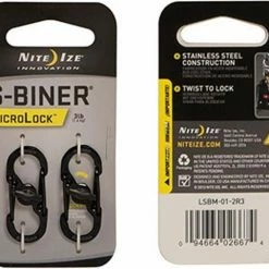 Nite Ize Nite S-Biner Microlock Stainless Black Carabiner
