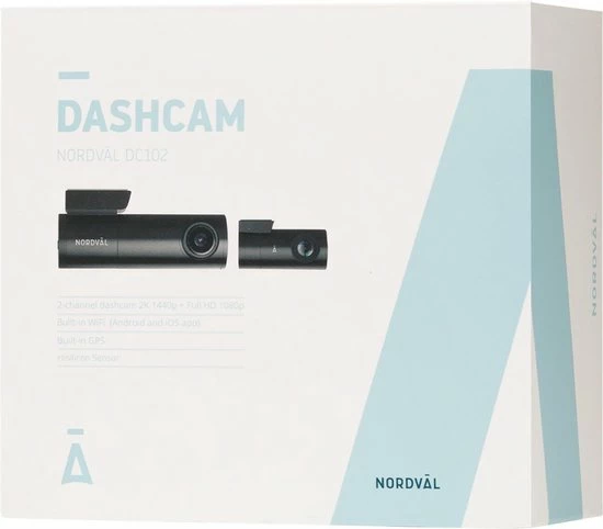 Nordv?l DC102 2CH Dashcam 2K + GPS + WiFi + 32GB 11 Nordv?l DC102 2CH Dashcam 2K + GPS + WiFi + 32GB - Image 9