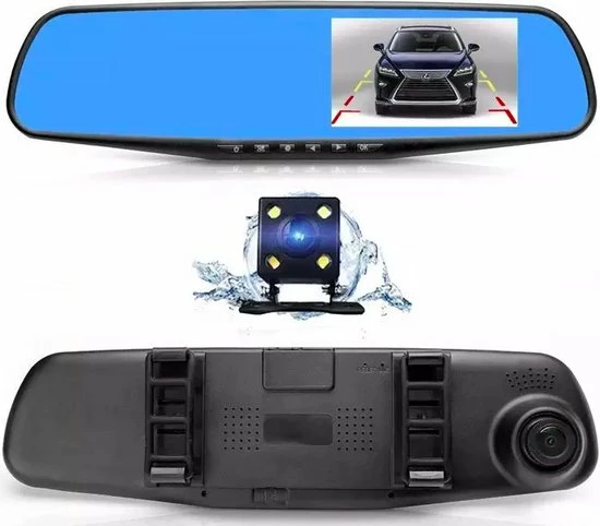 Qtech Dashcam Voor Auto - Voor En Achter Camera - Spiegel - Full HD - 32GB - G Sensor - Bewegingsdetectie En Parkeerstand - Nederlandse Handleiding 11 Qtech Dashcam Voor Auto - Voor En Achter Camera - Spiegel - Full HD - 32GB - G Sensor - Bewegingsdetectie En Parkeerstand - Nederlandse Handleiding - Image 9