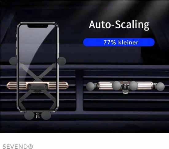 Mobiel Houder Auto - Telefoonhouder Houder - Zwart - SEVEND? 5 Mobiel Houder Auto - Telefoonhouder Houder - Zwart - SEVEND? - Image 3