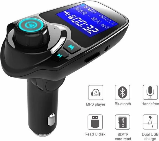 T11 / Bluetooth Transmitter / Carkit / FM Transmitter / Bluetooth Carkit / Oplader / Handsfree Bellen / Draadloos Muziek Streamen / Microfoon / Radio / 4 Play Modes / + *GRATIS AUX Kabel* 5 T11 / Bluetooth Transmitter / Carkit / FM Transmitter / Bluetooth Carkit / Oplader / Handsfree Bellen / Draadloos Muziek Streamen / Microfoon / Radio / 4 Play Modes / + *GRATIS AUX Kabel* - Image 3