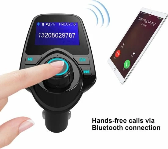 T11 / Bluetooth Transmitter / Carkit / FM Transmitter / Bluetooth Carkit / Oplader / Handsfree Bellen / Draadloos Muziek Streamen / Microfoon / Radio / 4 Play Modes / + *GRATIS AUX Kabel* 6 T11 / Bluetooth Transmitter / Carkit / FM Transmitter / Bluetooth Carkit / Oplader / Handsfree Bellen / Draadloos Muziek Streamen / Microfoon / Radio / 4 Play Modes / + *GRATIS AUX Kabel* - Image 4