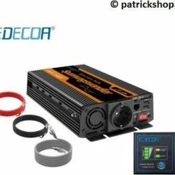 Edecoa Zuivere Sinus Omvormer 12V-230V - 1000/2000W 6 Edecoa Zuivere Sinus Omvormer 12V-230V - 1000/2000W -70Mai SHOP 550x490 2