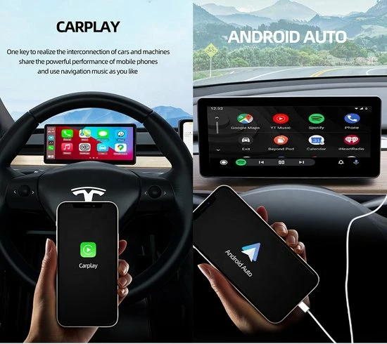 Ossora Draadloos Apple Carplay Scherm Voor Tesla Model 3 En Model Y - 9 Inch HUD - Android Auto - Waze 15 Ossora Draadloos Apple Carplay Scherm Voor Tesla Model 3 En Model Y - 9 Inch HUD - Android Auto - Waze - Afbeelding 13