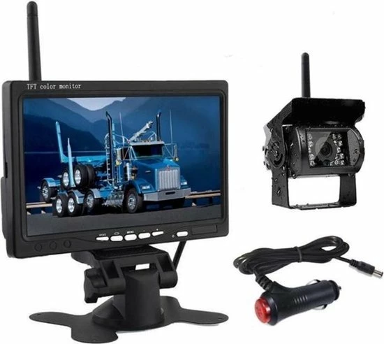 BrandWay Draadloze Auto Achteruitrijcamera Set Met Nachtzicht En 7 Inch Scherm - Achteruitrij Camera Draadloos Voor Auto / Camper / Caravan / Vrachtwagen / Landbouw 10 BrandWay Draadloze Auto Achteruitrijcamera Set Met Nachtzicht En 7 Inch Scherm - Achteruitrij Camera Draadloos Voor Auto / Camper / Caravan / Vrachtwagen / Landbouw - Afbeelding 8