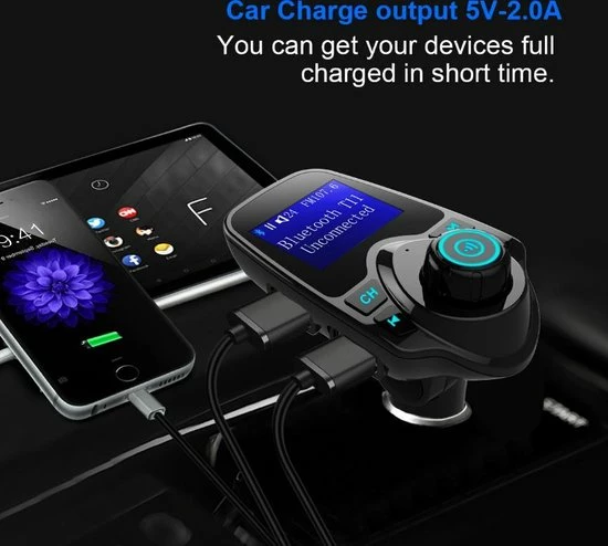 T11 / Bluetooth Transmitter / Carkit / FM Transmitter / Bluetooth Carkit / Oplader / Handsfree Bellen / Draadloos Muziek Streamen / Microfoon / Radio / 4 Play Modes / + *GRATIS AUX Kabel* 7 T11 / Bluetooth Transmitter / Carkit / FM Transmitter / Bluetooth Carkit / Oplader / Handsfree Bellen / Draadloos Muziek Streamen / Microfoon / Radio / 4 Play Modes / + *GRATIS AUX Kabel* - Image 5