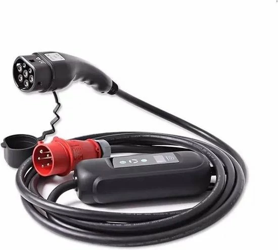 EV ME Mobiele Lader 11kW | Type 2 Naar CEE Krachtstroom Stekker | 16A 3 Fase + Gratis Adapters 3 EV ME Mobiele Lader 11kW | Type 2 Naar CEE Krachtstroom Stekker | 16A 3 Fase + Gratis Adapters