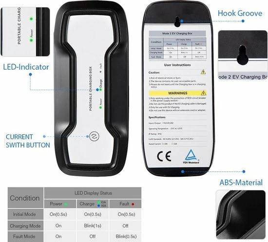 Besen Mobiele Lader Type 2 Naar Schuko 5 Besen Mobiele Lader Type 2 Naar Schuko - Image 3