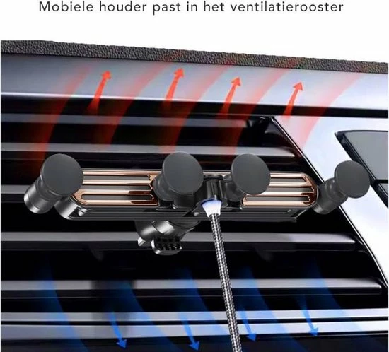 Mobiel Houder Auto - Telefoonhouder Houder - Zwart - SEVEND? 6 Mobiel Houder Auto - Telefoonhouder Houder - Zwart - SEVEND? - Image 4