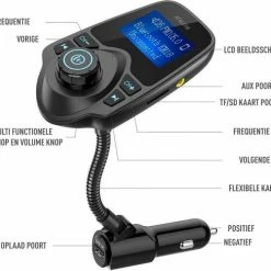 Athletix® Bluetooth FM Transmitter Carkit - Handsfree Bellen / Muziek Afspelen Via Bluetooth /AUX /TF/SD Kaart / USB Oplader - Bluetooth Handsfree Carkits / Adapter /Bluetooth Auto/ LCD Display - T10 FM Transmitter -70Mai SHOP 550x501 2