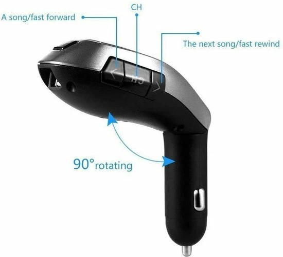 Opline Bluetooth FM Transmitter Draadloze Radio Zender- Adapter USB-oplader Auto Voor Smartphone / IPhone / IPod / Samsung 8 Opline Bluetooth FM Transmitter Draadloze Radio Zender- Adapter USB-oplader Auto Voor Smartphone / IPhone / IPod / Samsung - Image 6