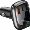 Baseus InAuto FM Transmitter | Bluetooth FM Transmitter Auto MP3-Player Handsfree Wireless Radio Audio Adapter Met USB Disk/SD Kaart - Quick Charger 4.0 -70Mai SHOP 550x501 6