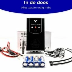 RV Solutions Marterverjager All-in-1 Pakket - Inclusief Batterijen - Netstroom & Auto Accu - Marters, Muizen & Ratten, Steenmarter Verjager -70Mai SHOP 550x502 1