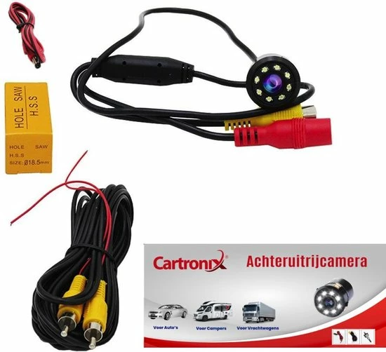 Cartronix RV-340 Achteruitrijcamera | Universeel | Bumper | 8 LED Cartronix RV-340 Achteruitrijcamera | Universeel | Bumper | 8 LED -70Mai SHOP 550x502 5