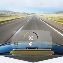 Merkloos Universele Mobiele GPS-navigatiebeugel HUD Head Up Display Car Mobiele Telefoon Mount Stand (met Siliconen Antislip), Voor IPhone, Samsung, LG, Nokia, HTC, Xiaomi, Sony, Huawei En Andere Smartphones (goud)
