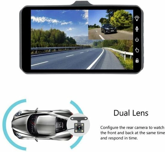 TechU? Dashcam 4K M11 Pro Dual Camera ? 4 Inch Touchscreen ? Full HD 1080p ? Loop Recording ? Nachtvisie ? Bewegingssensor ? G-sensor ? Autocamera Voor ?n Achter - Voor Auto 15 TechU? Dashcam 4K M11 Pro Dual Camera ? 4 Inch Touchscreen ? Full HD 1080p ? Loop Recording ? Nachtvisie ? Bewegingssensor ? G-sensor ? Autocamera Voor ?n Achter - Voor Auto - Image 13