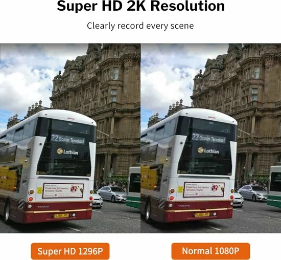 Homezie Dashcam - Met Achteruitkijk Camera - Dashcam Voor Auto - 1296P Resolutie - Scherp 4 Inch Scherm 13 Homezie Dashcam - Met Achteruitkijk Camera - Dashcam Voor Auto - 1296P Resolutie - Scherp 4 Inch Scherm - Image 11