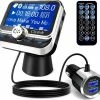 Merkloos Bluetooth FM-zender Voor Auto, Bluetooth 5.0 Draadloze Auto-audioadapter Met QC3.0 & 5V/2.4A Dual Charging Port, Eenvoudig Te Bevestigen Aan Luchtventilator, Handsfree Car Kit, Muziekspeler (met Afstandsbediening) -70Mai SHOP 550x509 8