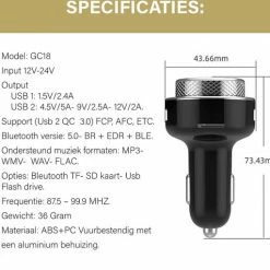 Smartgoodz - Bluetooth Receiver - FM Transmitter - Bluetooth Transmitter - Snellader 15 Smartgoodz - Bluetooth Receiver - FM Transmitter - Bluetooth Transmitter - Snellader -70Mai SHOP 550x511 3
