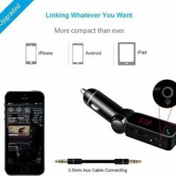 Merkloos Wireless FM Transimtter - FM Modulator En Handfree Car Kit Met 2 USB Charging Poorten Voor IPhone - Smasung - Sony - LG - HTC En Inclusief Aux Kabel Voor MP3 Zwart - 48 Merkloos Wireless FM Transimtter - FM Modulator En Handfree Car Kit Met 2 USB Charging Poorten Voor IPhone - Smasung - Sony - LG - HTC En Inclusief Aux Kabel Voor MP3 Zwart - -70Mai SHOP 550x516 7