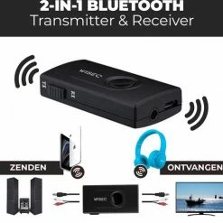 WISEQ Bluetooth Receiver / Bluetooth Transmitter Voor O.a. TV En Auto | Bluetooth 4.2 11 WISEQ Bluetooth Receiver / Bluetooth Transmitter Voor O.a. TV En Auto | Bluetooth 4.2 -70Mai SHOP 550x517 7