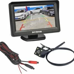 Procar® ARC1 HD Parking Achteruitrijcamera + 4,3-inch TFT LCD Monitor - Zwart