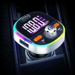 Athletix? Bluetooth FM Transmitter - Carkit - Auto Lader- Handsfree Bellen - MP3 - USB / SD Kaart - Snel Lader - 3 USB Poorten - Spotify / YouTube -70Mai SHOP 550x519