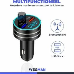 Wegman Bluetooth FM Transmitter - Autolader - Carkit - Autoradio - Bluetooth Transmitter -70Mai SHOP 550x522 2