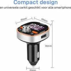 Athletix? Bluetooth FM Transmitter - Carkit - Auto Lader- Handsfree Bellen - MP3 - USB / SD Kaart - Snel Lader - 3 USB Poorten - Spotify / YouTube -70Mai SHOP 550x522 3