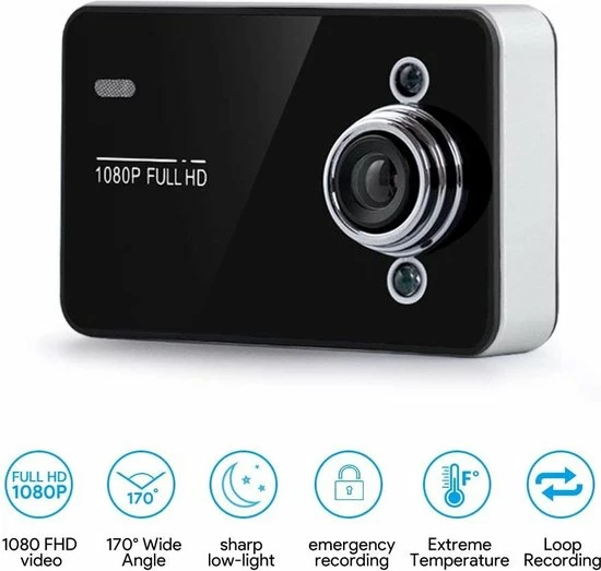 Merkloos 1080P | Full HD Dashcam | Autocamera | Videorecorder | Met 170° Groothoeklens | 3 Inch LCD Scherm | WDR | Bewegingsdetectie | Parkeermonitor | Loop Opname | Nachtzicht | G Sensor | Zwart 6 Merkloos 1080P | Full HD Dashcam | Autocamera | Videorecorder | Met 170° Groothoeklens | 3 Inch LCD Scherm | WDR | Bewegingsdetectie | Parkeermonitor | Loop Opname | Nachtzicht | G Sensor | Zwart - Image 4