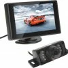 Merkloos Achteruitrijcamera Set - 7 LEDs IR Nachtzicht - 120 Graden Lenshoek -Water, Weer & Shockproof - Inclusief 4,3 Inch LCD Display / Scherm - Achteruitrij Camera Auto