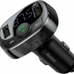 Baseus FM Transmitter Bluetooth Draadloze Carkit / MP3 Speler Mobiel / Handsfree Bellen In De Auto / Lader / USB Flash Drive / Muziek / Audio / Radio / SD/TF Kaart / Carkit Adapter Zwart (CCTM-01) -70Mai SHOP 550x524 21